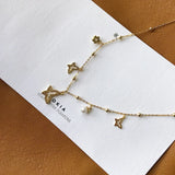925 Sterling Silver Butterfly Choker Necklace Zircon All-Match Women Jewelry
