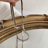 925 Silver Snake Bone Chain Necklace Women