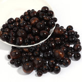 Dark Brown Wooden Beads for Jewelry Making DIY Bracelet