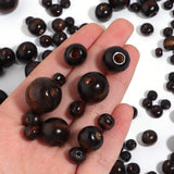 Dark Brown Wooden Beads for Jewelry Making DIY Bracelet