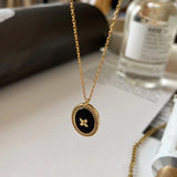 925 Silver Heart Pendant Necklace with Agate for Women