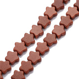 Louleur Natural Stone Stars Beads 12mm Green Pink Bulk