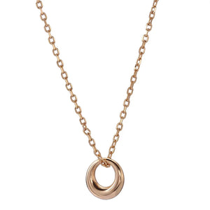 925 Silver Circle Pendant Necklace Women Charms Chain