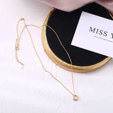 925 Silver Circle Pendant Necklace Women Charms Chain