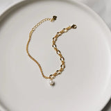 925 Silver Bracelet Shell Pearl Adjustable Fine Jewelry