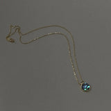 925 Silver Abalone Shell Necklace Small Pendant Necklace for Women