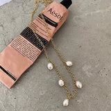 Louleur 925 Sterling Silver Necklace with Alien Baroque Pearl for Women