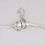 Love Always Safety Chain Beads Fit Charms Sterling Silver 925 Bracelets
