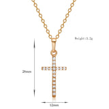 Love & Annie Cross Pendant Necklaces Silver Jesus Cross Chain Necklace