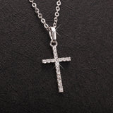 Love & Annie Cross Pendant Necklaces Silver Jesus Cross Chain Necklace