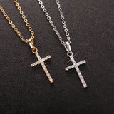 Love & Annie Cross Pendant Necklaces Silver Jesus Cross Chain Necklace