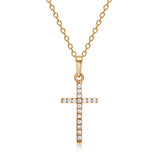 Love & Annie Cross Pendant Necklaces Silver Jesus Cross Chain Necklace
