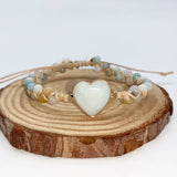 Love Bracelet Hand Woven Natural Stone Charm Evil Eye Charms