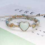 Love Bracelet Hand Woven Natural Stone Charm Evil Eye Charms