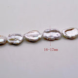 Freshwater Pearl Bracelet Silver Coin Shape Baroque Pearl Bracelet