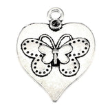 50pcs Love Butterfly Charm Jewelry Making DIY Finding 20x26mm