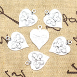50pcs Love Butterfly Charm Jewelry Making DIY Finding 20x26mm