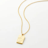 Love Calligraphy Necklace Ayatul Kursi Allah Alhamdulilah Stainless Steel