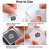 Love Clear Stamps Transparent Silicone Stamp Cupid Lace Lover Flower