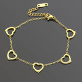Love Couple Heart String Stainless Steel Women Bracelet