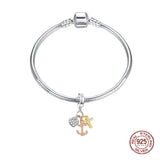 Love Cross Anchor Pendant Charm Bead for Bracelet Necklace