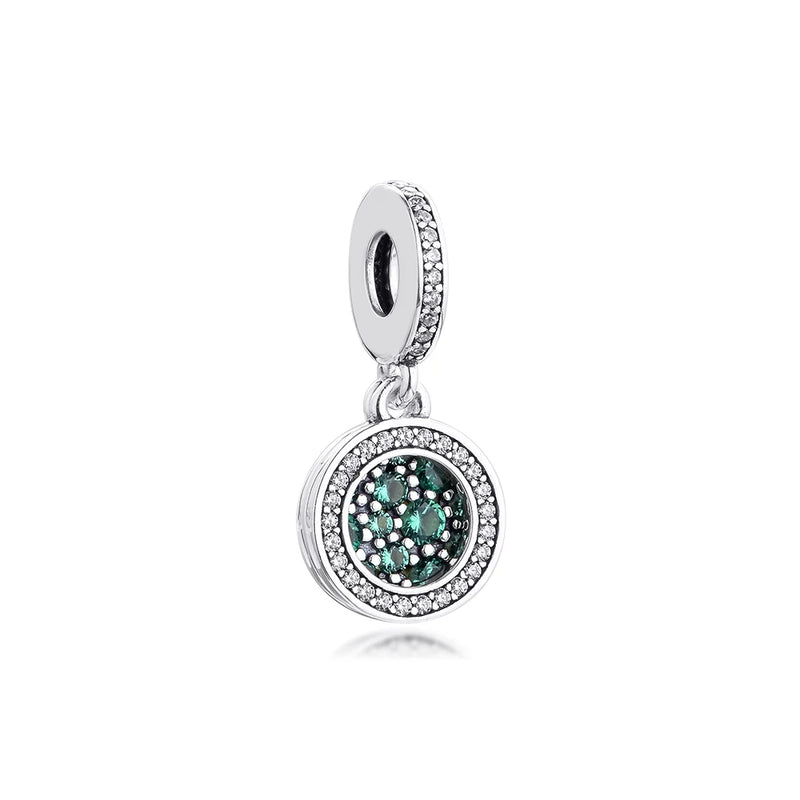 S925 Sterling Silver Love Dangle Charm Family Jewelry Gift