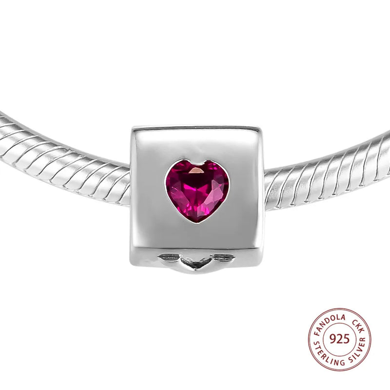 Love Dice Charm 925 Sterling Silver Beads for Women DIY Fits Bracelet