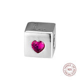 Love Dice Charm 925 Sterling Silver Beads for Women DIY Fits Bracelet