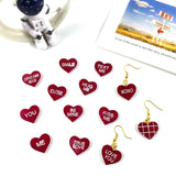 Love Earrings Crystal Epoxy Resin Mold DIY Love Letter Silicone Mold