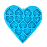 Love Earrings Crystal Epoxy Resin Mold DIY Love Letter Silicone Mold
