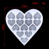 Love Earrings Crystal Epoxy Resin Mold DIY Love Letter Silicone Mold