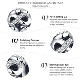 Retro Dazzling Zircon Beads Charm Bracelet DIY Sterling Silver 925