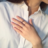 Love Faith Hope Triple Interlocked Engagement Rings for Women