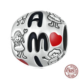 Love Family 925 Sterling Silver Charm Bead