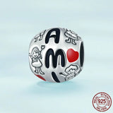 Love Family 925 Sterling Silver Charm Bead