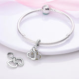 Forever Linked Dangle Charm for MULA Bracelet Silver DIY Jewelry Making