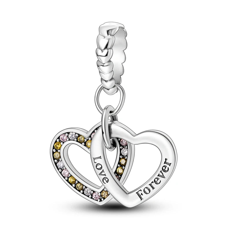 Forever Linked Dangle Charm for MULA Bracelet Silver DIY Jewelry Making
