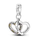 Forever Linked Dangle Charm for MULA Bracelet Silver DIY Jewelry Making