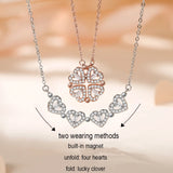 925 Silver Four Leaf Clover Necklace for Women