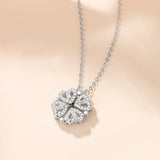 925 Silver Four Leaf Clover Necklace for Women