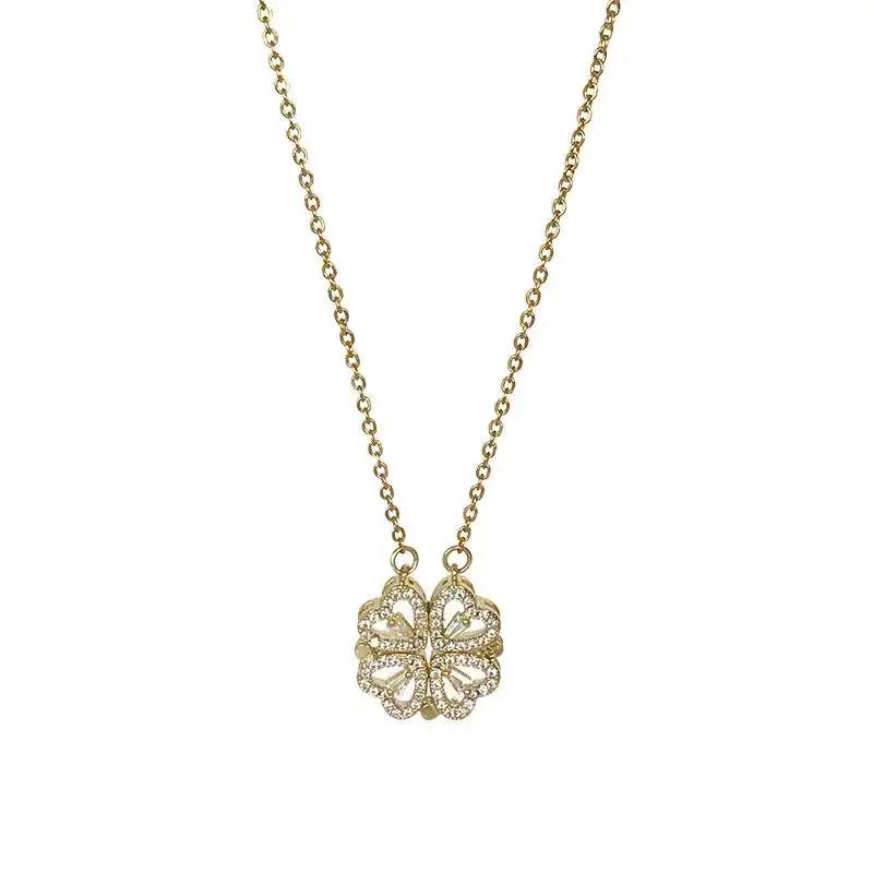 Love Four-leaf Clover Pendant Multi-wear Women's Gift Necklace