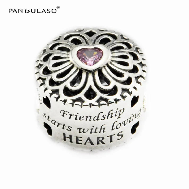 Love & Friendship Charm Halloween 925 Silver Charms Bracelets Jewelry Beads