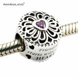 Love & Friendship Charm Halloween 925 Silver Charms Bracelets Jewelry Beads
