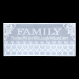 Love Heart Family Hanging Tags Tassel Sign Merry Christmas