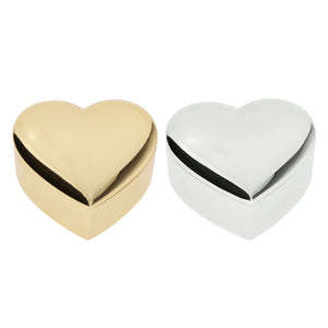 Love Heart Box Earrings Trinket Pendant Display Jewelry Box