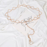 Love Heart Gothic Waist Chain for Women Dress Decorative Closure