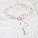 Love Heart Gothic Waist Chain for Women Dress Decorative Closure