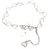 Love Heart Gothic Waist Chain for Women Dress Decorative Closure