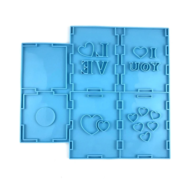 Love Heart Hollow Candle Cover Silicone Mold Holiday Decor Gift Crafts Ornament
