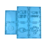 Love Heart Hollow Candle Cover Silicone Mold Holiday Decor Gift Crafts Ornament
